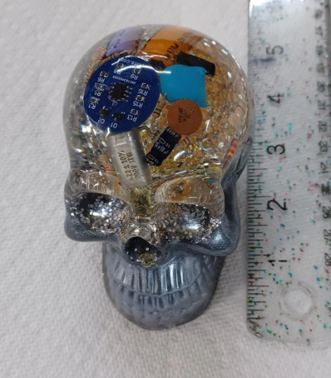 Halloween LED Skull Creepy Elegent Style Light Up Horror Ornament Holiday Party Props Resin Gifts Crafts For Household Decoration Buy Cheaply On